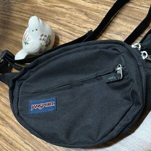 JanSport Black Belt Bag Durable Nylon Waist Pack Unisex